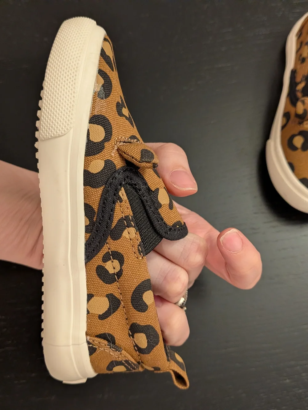 Old Navy Kids Leopard-Print Slip-On Sneakers - Brown & Black